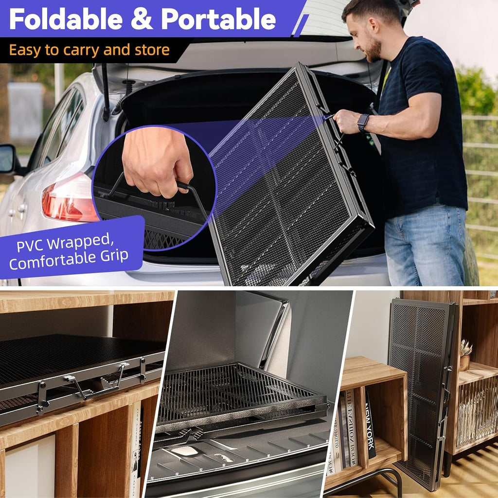 74'' L & 20'' W Portable Dog Ramp for Car - Extra Wide Lightweight Pet Dog Ramps for Medium & Large Dogs with Non-Slip Rug Surface, up to 400LBS, Large Dog Steps Stair Get into a Car Suv/Truck/Rv/Bed