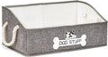 Dog Toy Box, Large Dog Toys Storage with Handle, Fabric Trapezoid Dog Toy Bin, Collapsible Basket Chest Organizer, Perfect for Pet Toys, Blankets, Dog Toys and Accessories